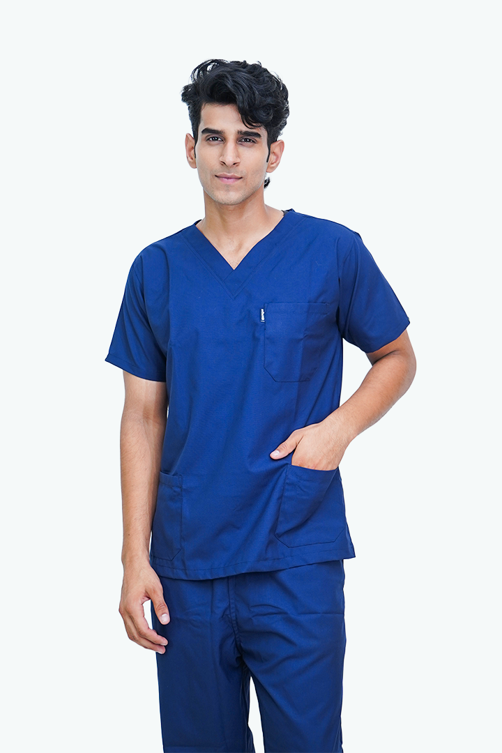 Elevate Unisex V-Neck (Navy Blue) Scrub Suit