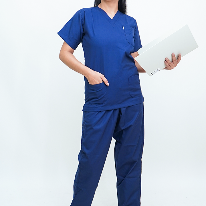 Elevate Unisex V-Neck (Navy Blue) Scrub Suit