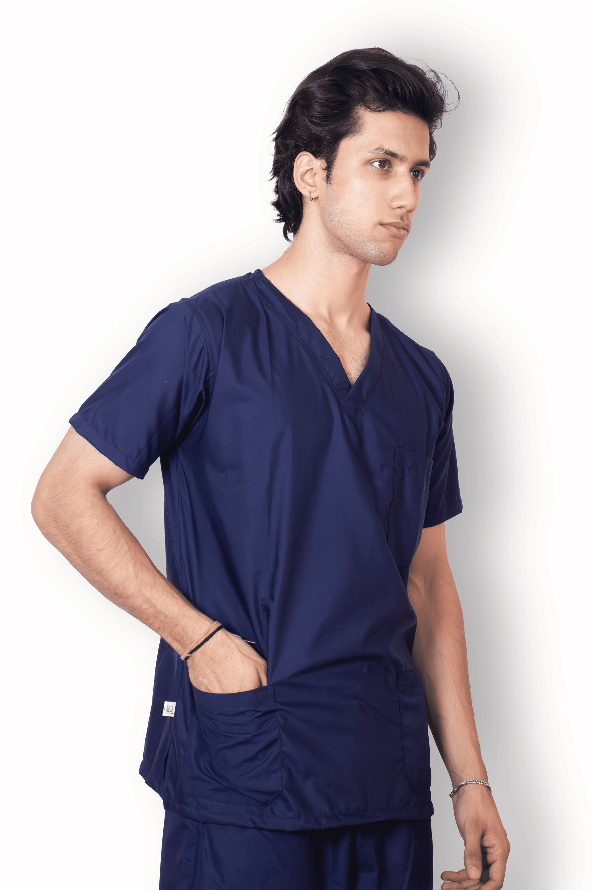 Everyday Unisex V-Neck (Navy Blue) Scrub Suit