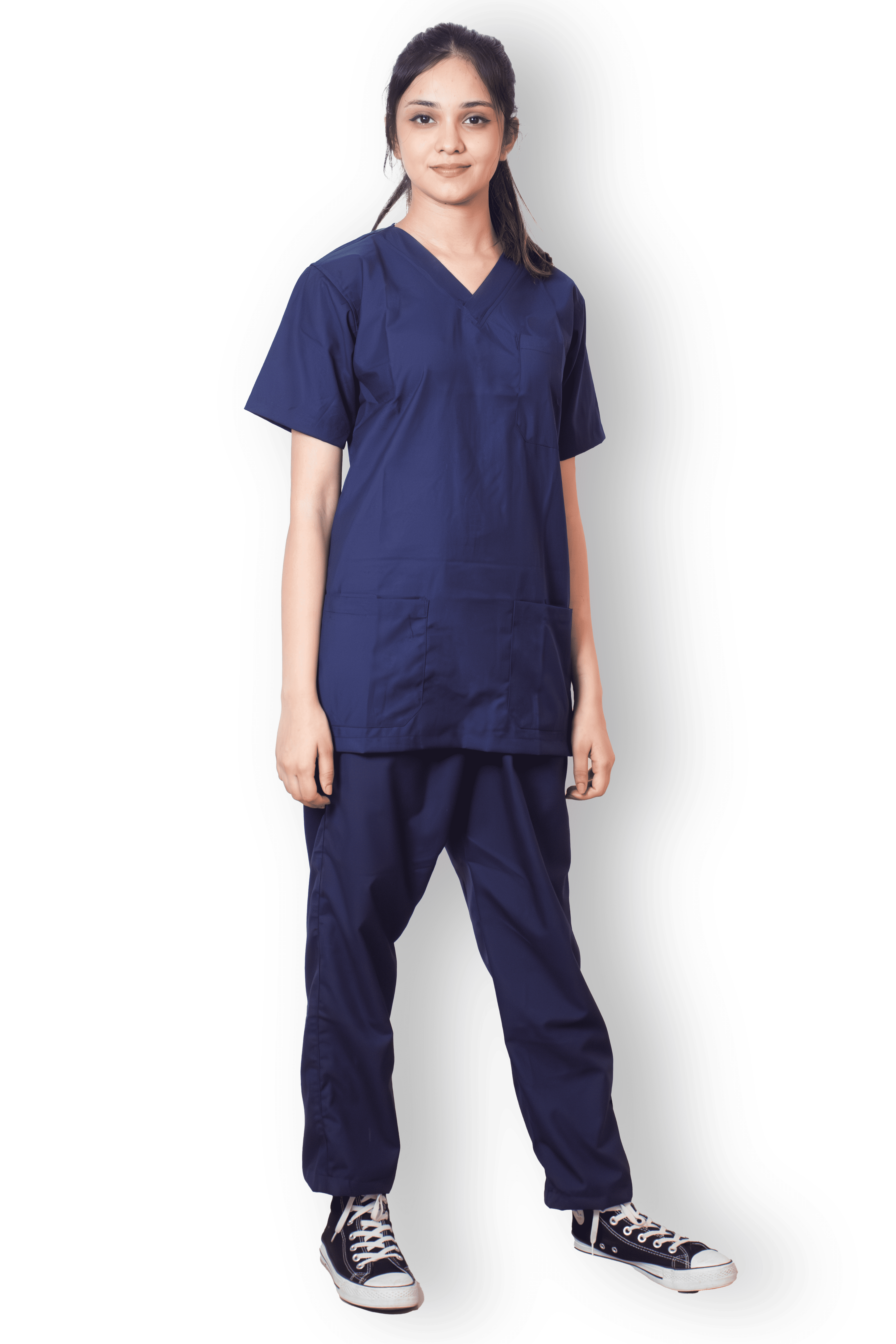 Everyday Unisex V-Neck (Navy Blue) Scrub Suit