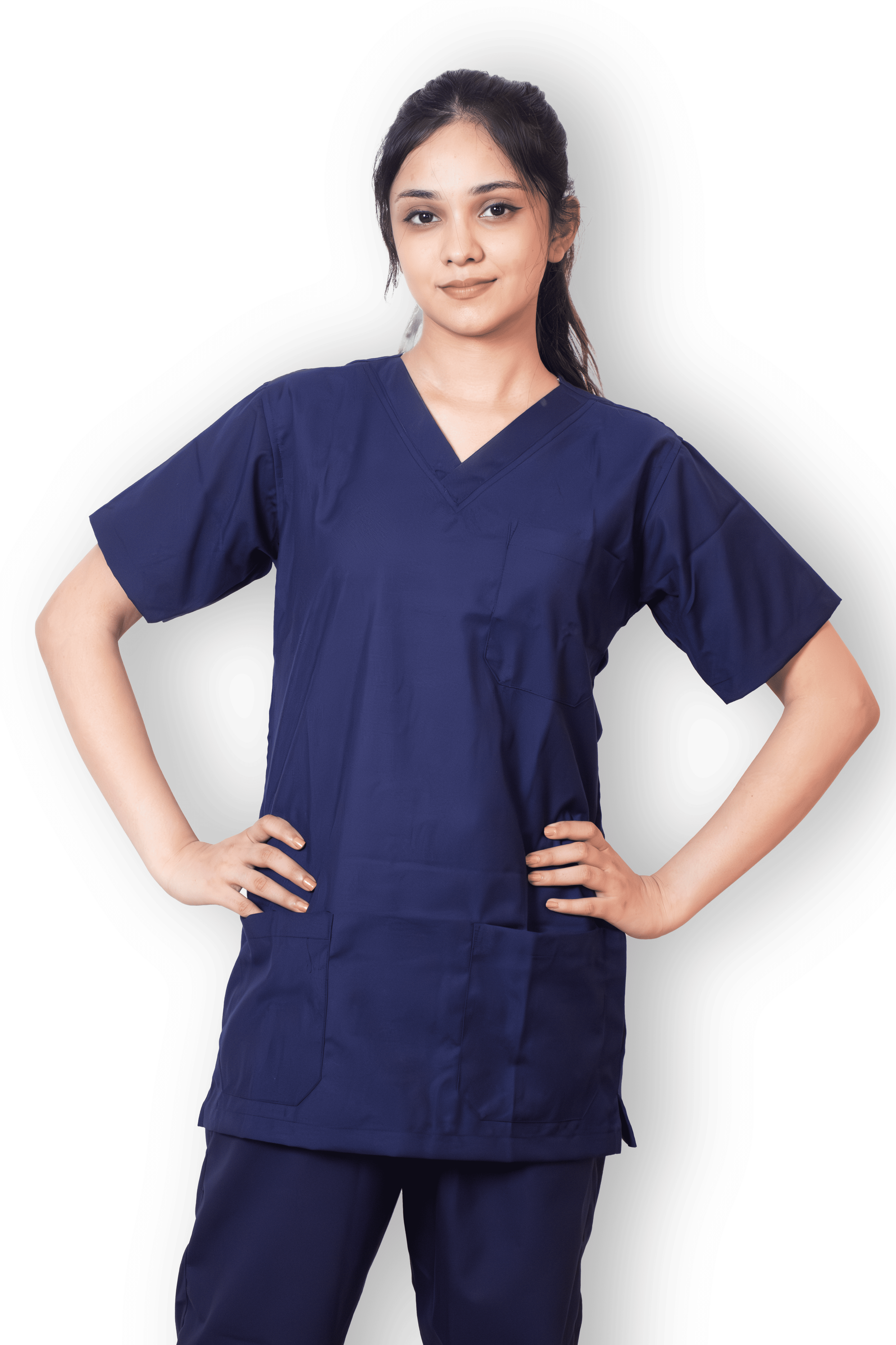 Everyday Unisex V-Neck (Navy Blue) Scrub Suit