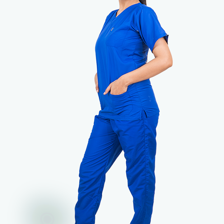 Everyday Unisex V-Neck (Royal Blue) Scrub Suit
