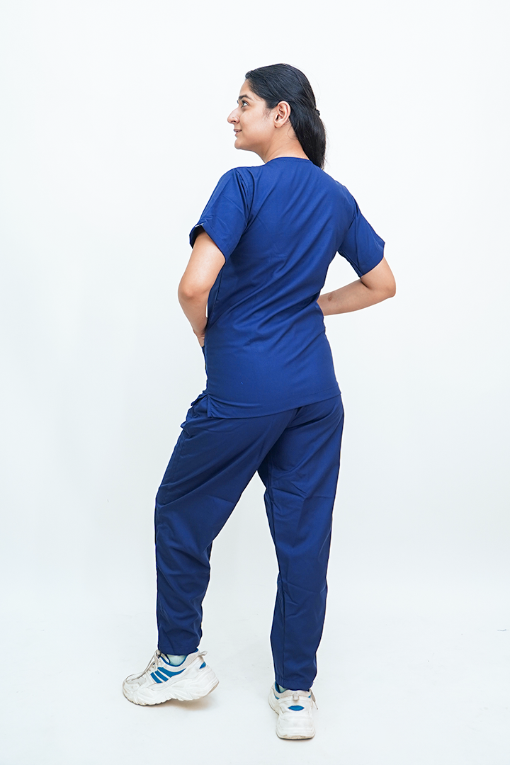 Elevate Unisex V-Neck (Navy Blue) Scrub Suit