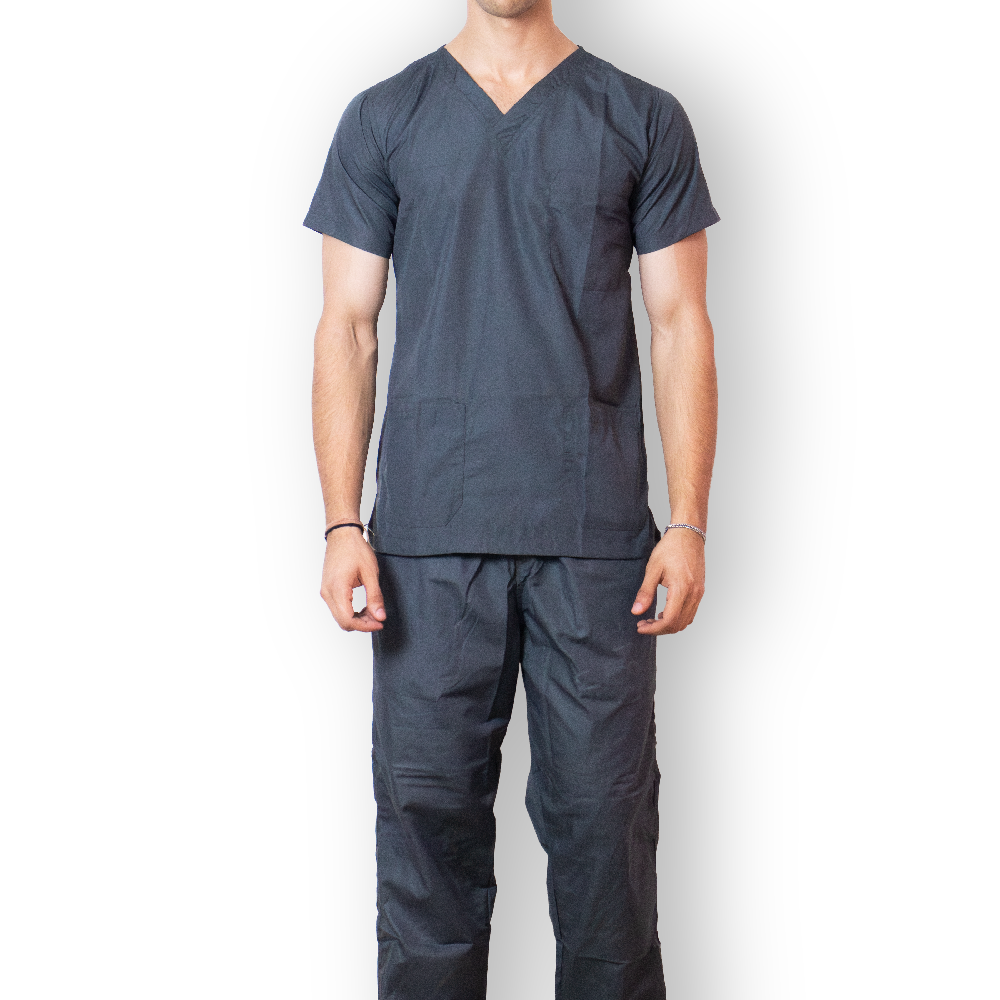 Everyday Unisex V-Neck (Grey) Scrub Suit
