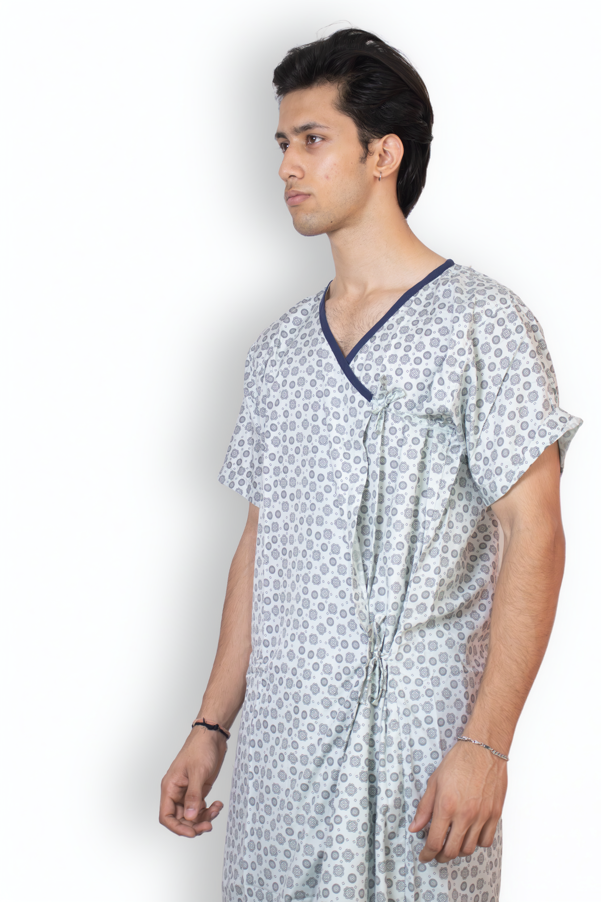 Unisex Patient Gown Fabric – Polyester x Cotton Blend for Comfort & Durability